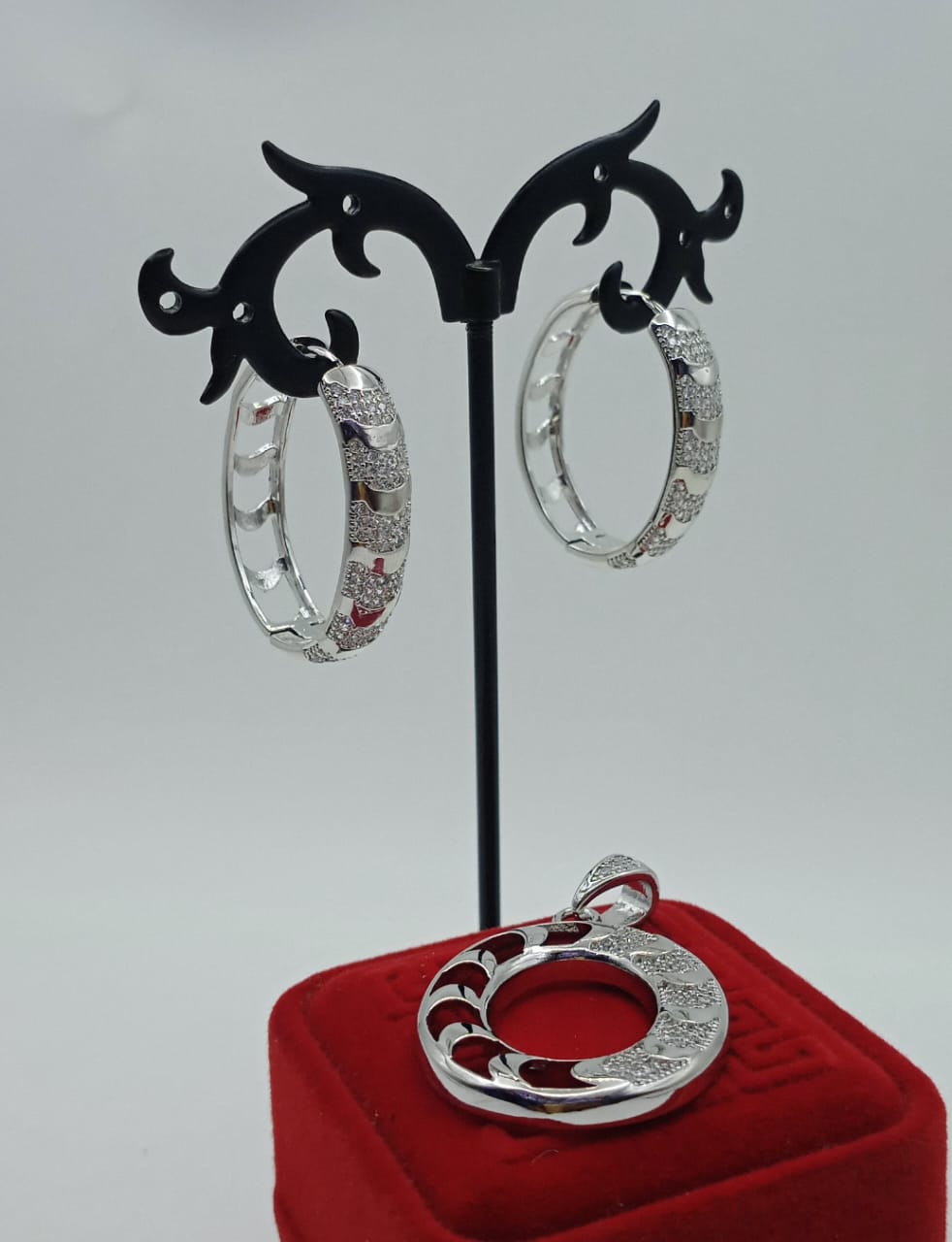 Silver plated Stainless steel earrings