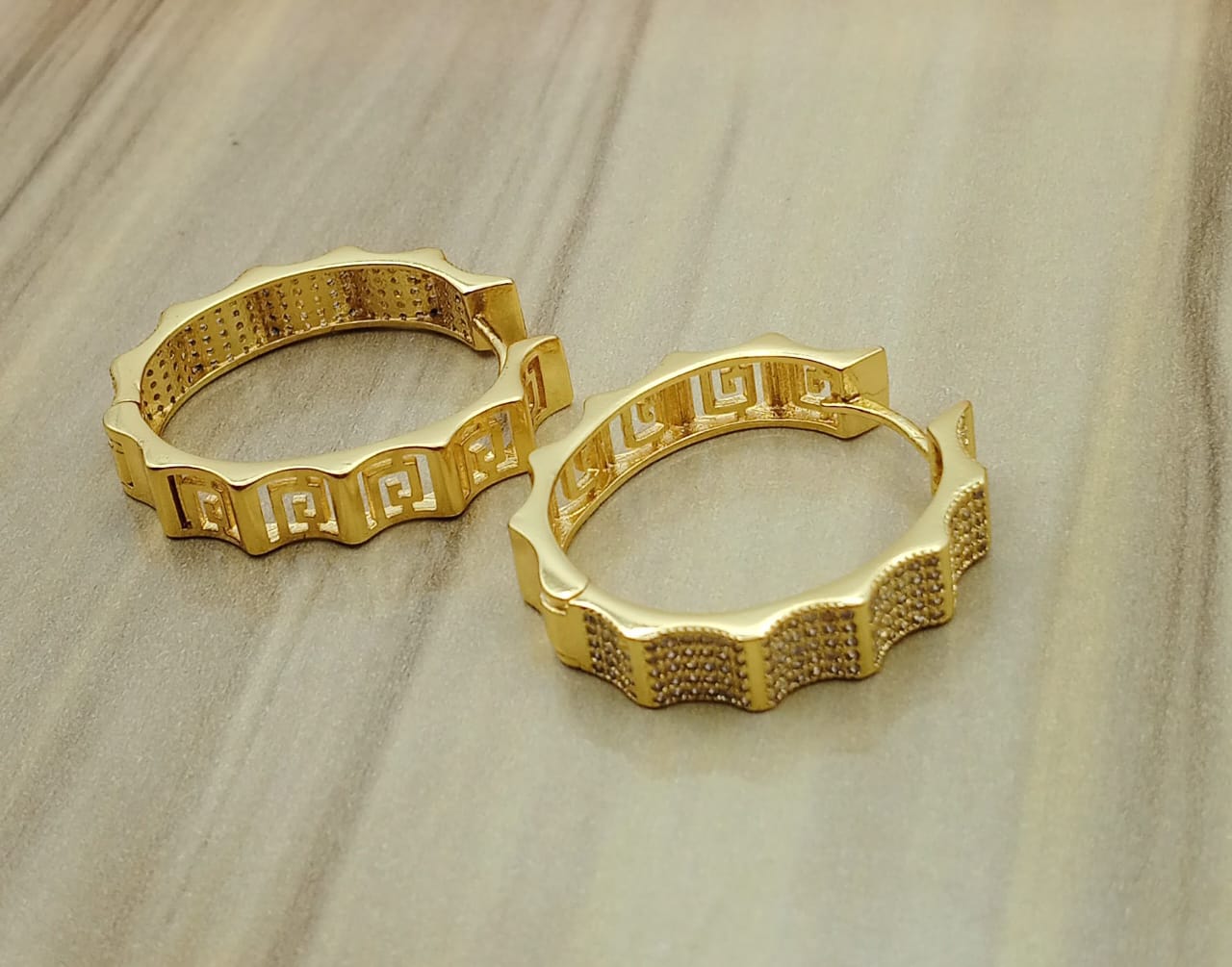 Gold plated Stainless steel earrings