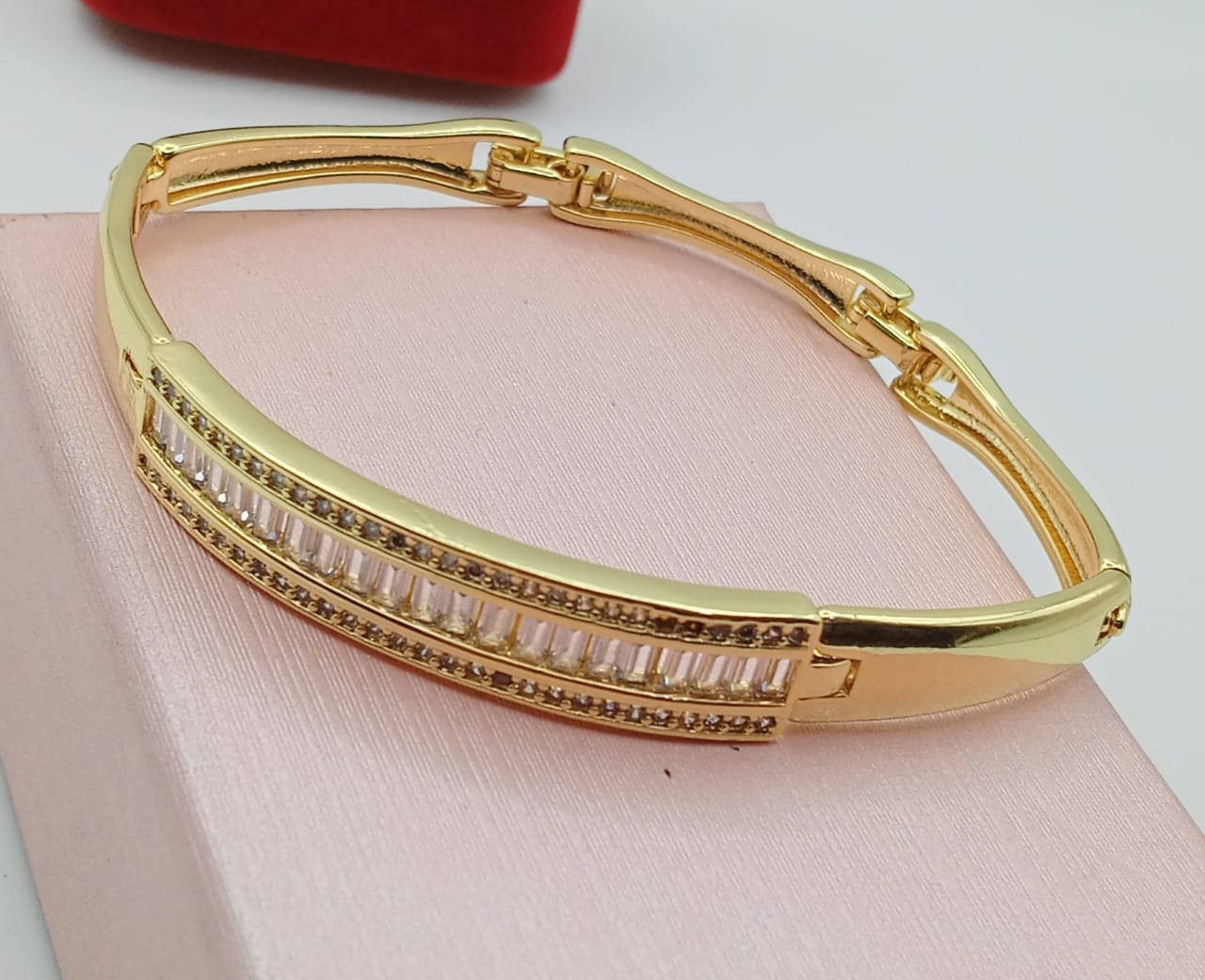 Gold plated stainless steel bracelet