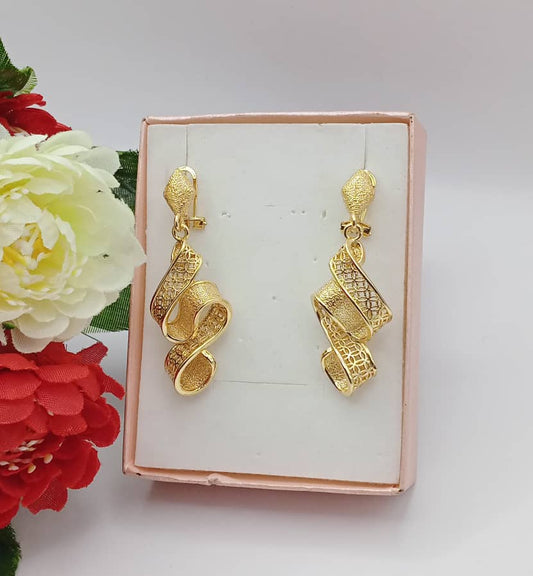 Luxury Gold Plated Stainless Steel Earrings